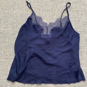 Victoria’s Secret Silky Lace Detailed Tank Top